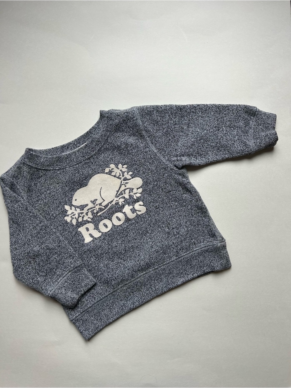 Roots Salt & Pepper Classic Beaver Crewneck Sweatshirt